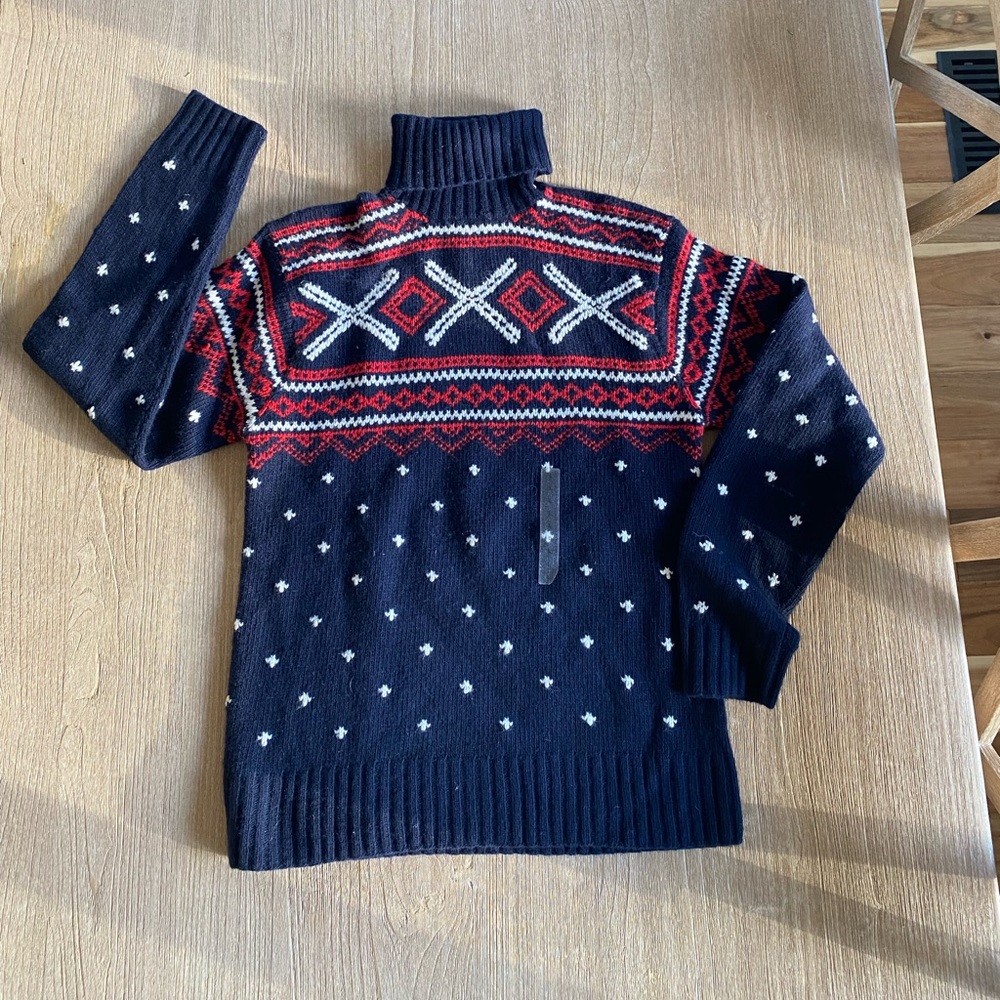 Polo Ralp Lauren Turtleneck 100% Hand Knit Wool